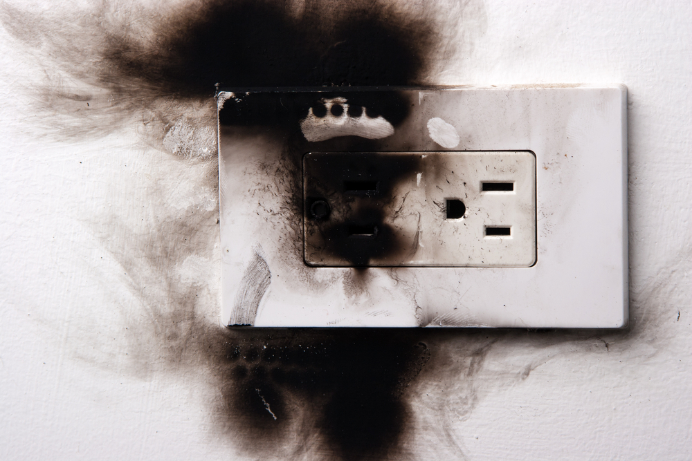 Burning Around Electrical Outlet